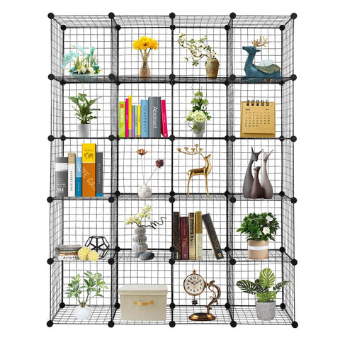 20 Cube Organizer Cube Storage Shelves Wire Origami Metal