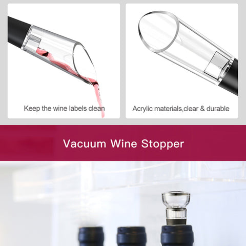 Wine Bottle Opener Air Pressure Pump Corkscrew Set 4PCS