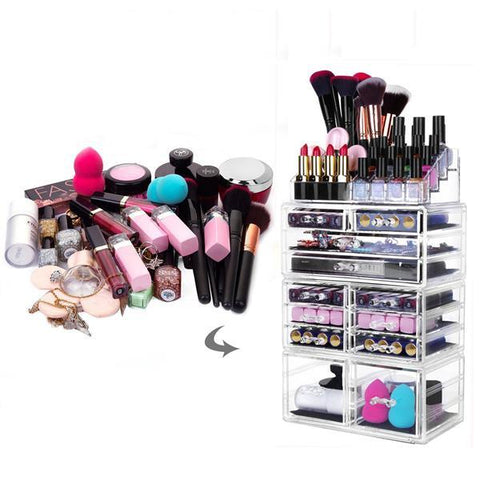 🔥 Plastic Makeup Case Box Organizer For Cosmetics and Accessories🔥