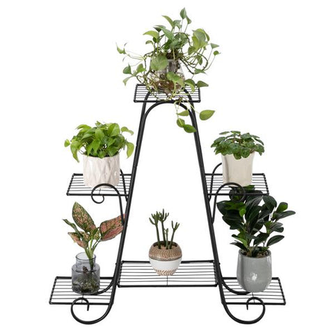 31 Inch High Arch 4 Layers 6 Vertical Stripes Potted Plant Frame