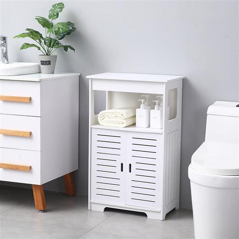 Cabinet, Pvc 80 High Storage with Double Door Compartment