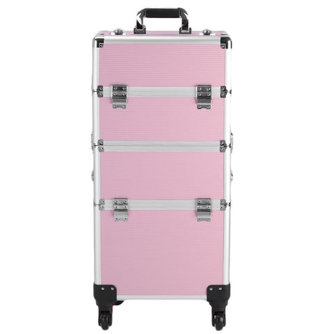 🔥 Cosmetic Makeup Case Trolley Pink 🔥