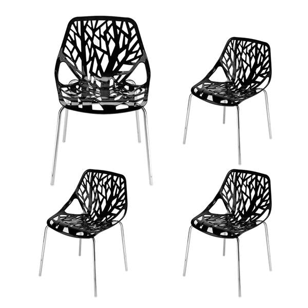Chair Dining Office, Bird's Nest Style Modern Lounge Wire  Patio Black