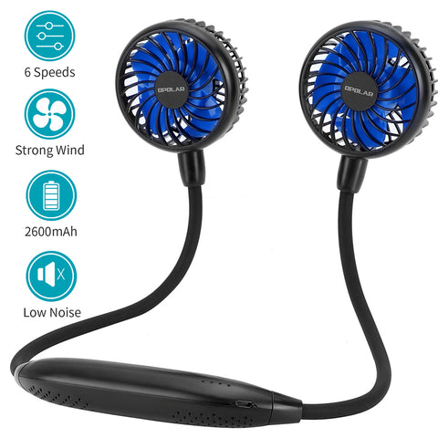 Portable Battery Operated Neckband Fans