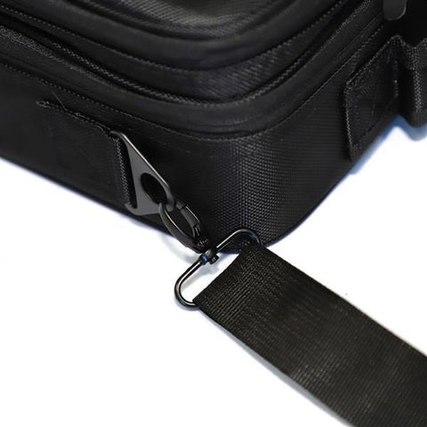 Portable Travel Makeup Bag with Shoulder Strap Small-Black