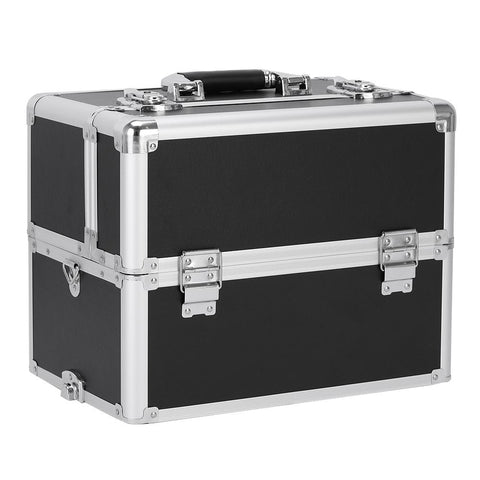 🔥 Cosmetic Makeup Case With Detachable Wheels Tattoo Box Black 🔥