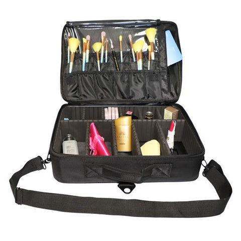 🔥 Portable Travel Makeup Bag - Large - Black 🔥