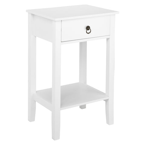 Two-layer Bedside Cabinet Coffee Table with Drawer
