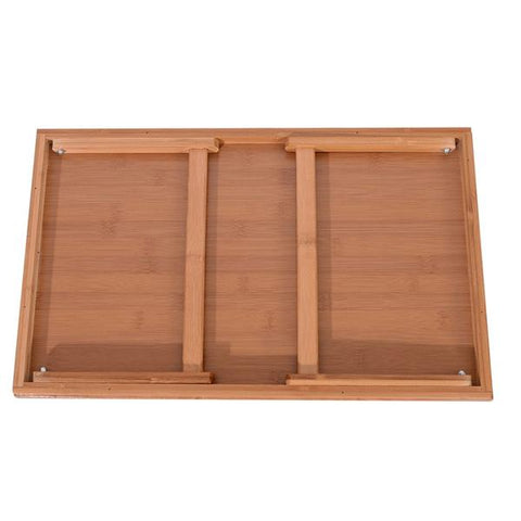 Simple Bamboo Foldable Breakfast Bed Tea Table Serving Wood Tray