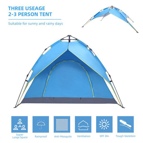 2-3 Person Camping Automatic Pop Up Tent