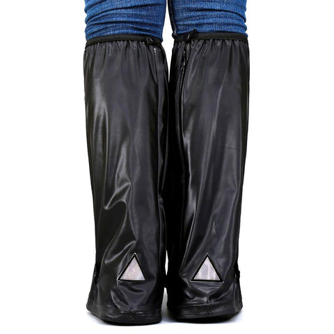 High Tube Men Black Boots Waterproof Thick Rainproof Shoe Cases SP