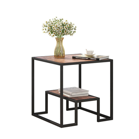 2-Tier End Table, Modern Nesting Coffee Table