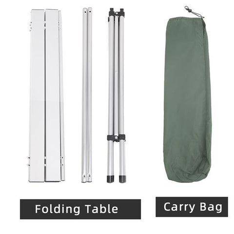 Foldable Square Picnic Camping Table w/ Carry Bag