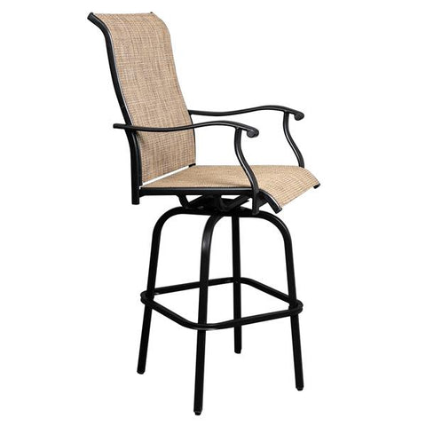 Bar Chair, 2pcs Wrought Iron Swivel