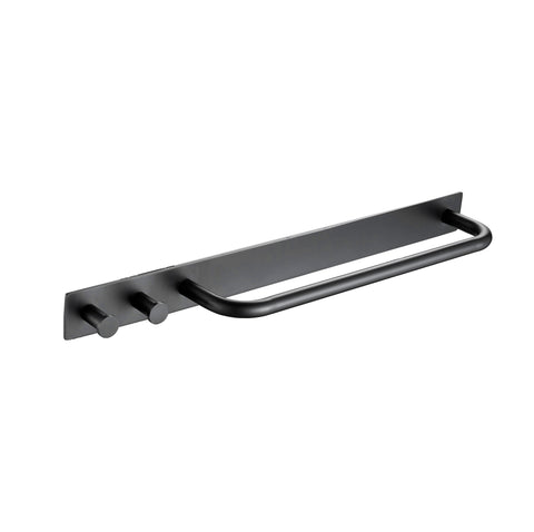🔥 Towel Bar Holder Rack Bathroom Accessories, Stainless Steel - Matte Black 🔥