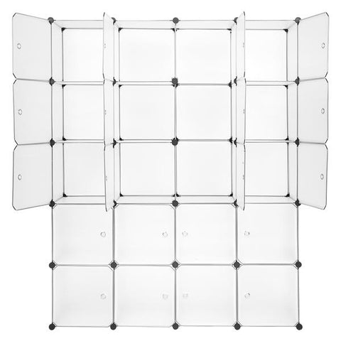 20 Cube Organizer Portable Closet White
