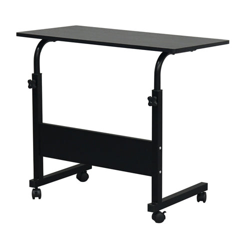 Movable Overbed Side Table - Black