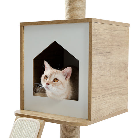 Cat Tree Tower with Sisal Scratching Post and Condo