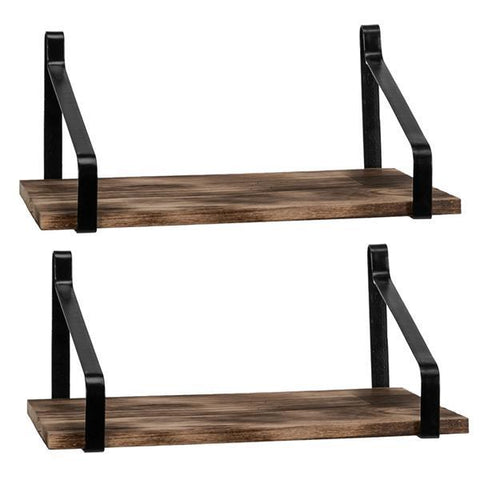 Wall Mounted Shelf, Rustic Wood For Kitchen and Home Storage