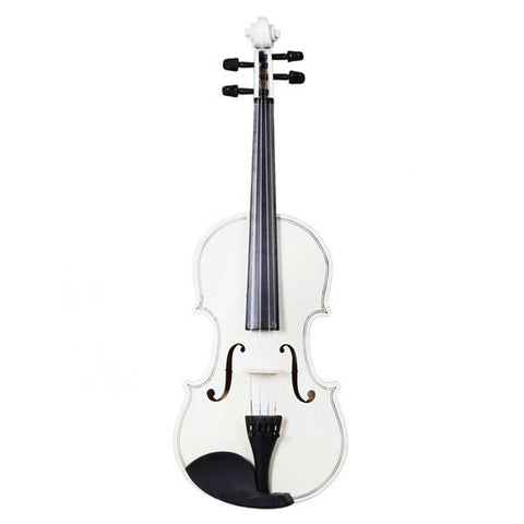 New 4/4 Acoustic Violin Case Bow Rosin White