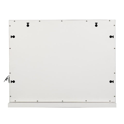 Hollywood Desktop Mirror, Cosmetic Mirror, Touch Screen, 13 Bulbs-White Square Base