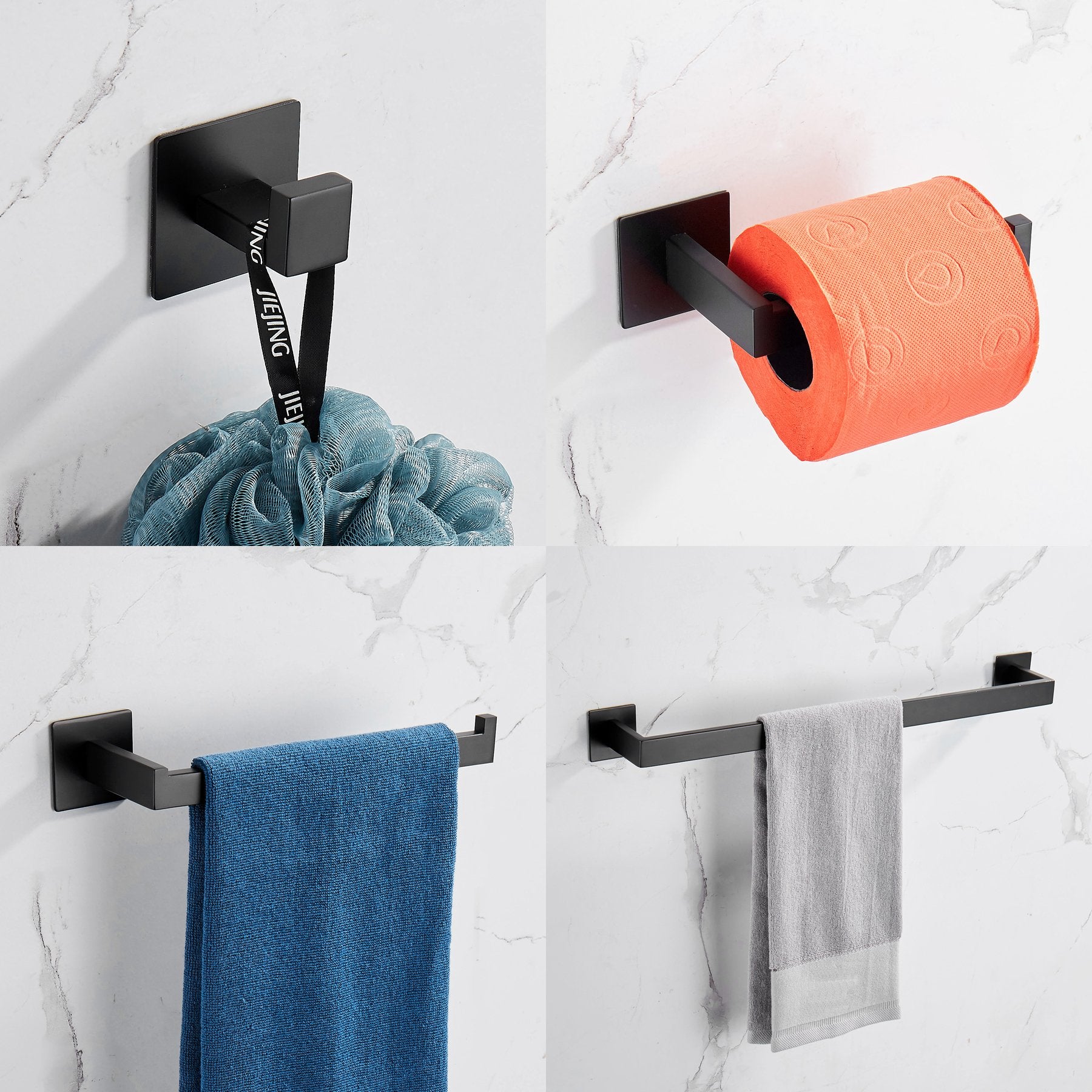 Towel Bar Set Holder Rack Bathroom Accessories