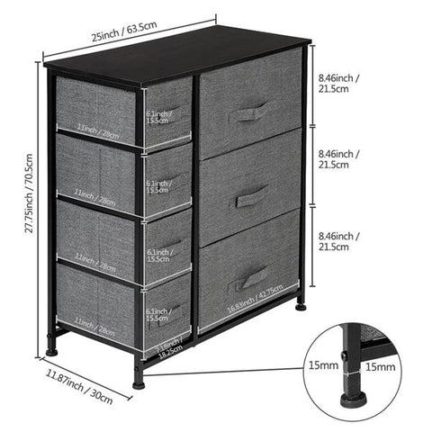 Drawers Storage Dresser With 7 Tower Unit Organization