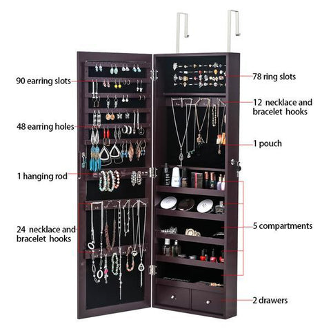 Wooden Jewelry Storage Cabinet