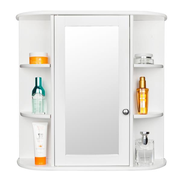 Bathroom Cabinet, Wall Mounted With Mirror and Door