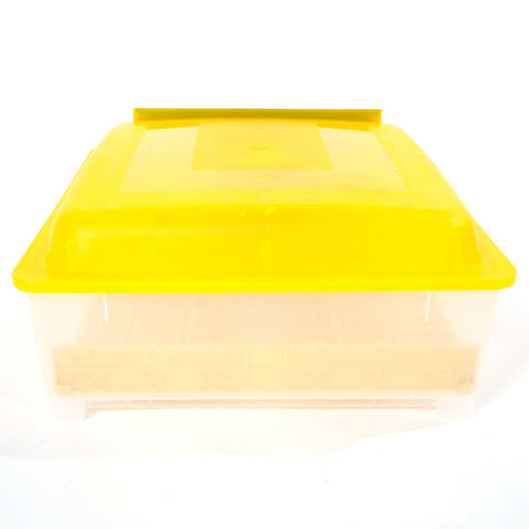 48-Egg Practical Fully Automatic Poultry Incubator (US Standard) Yellow & Transparent