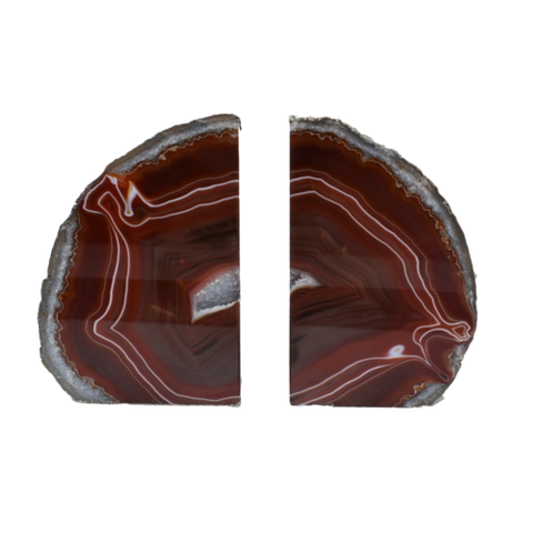 Agate Bookend Silver Electroplated Premium Quality