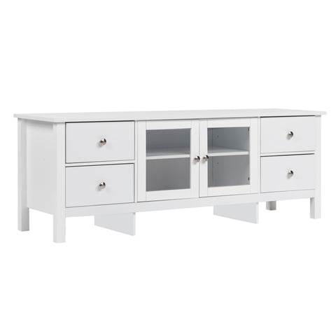 TV Cabinet White - Two-Doors