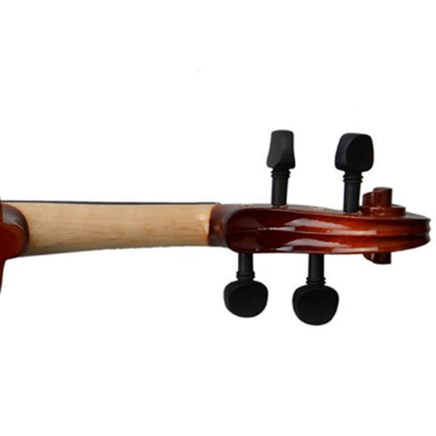 Glarry GV100 3/4 Acoustic Violin Case Bow Rosin Strings Tuner Shoulder Rest Natural