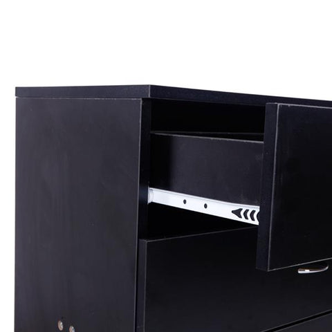 Simple 4-Drawer Dresser with FCH Modern Black