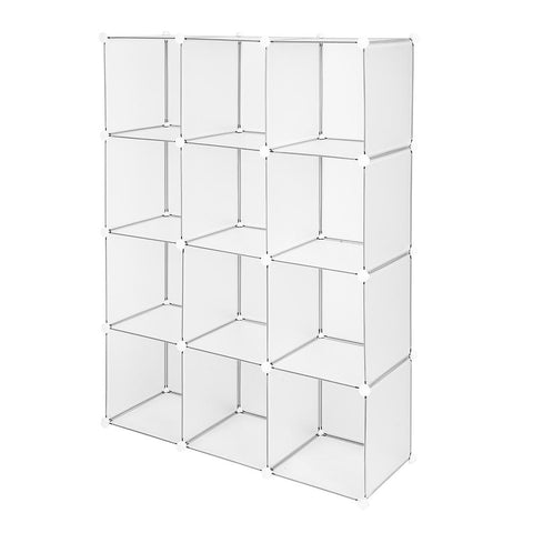 12-Cube Bookcase Closet Organizer