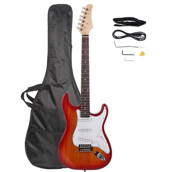 Rosewood Fingerboard Electric Guitar Sunset Red
