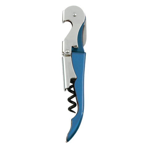 Truetap: Metallic Blue Double-Hinged Corkscrew