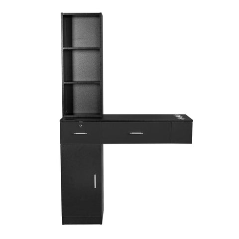 Wall Mount Hair Styling Station, Black