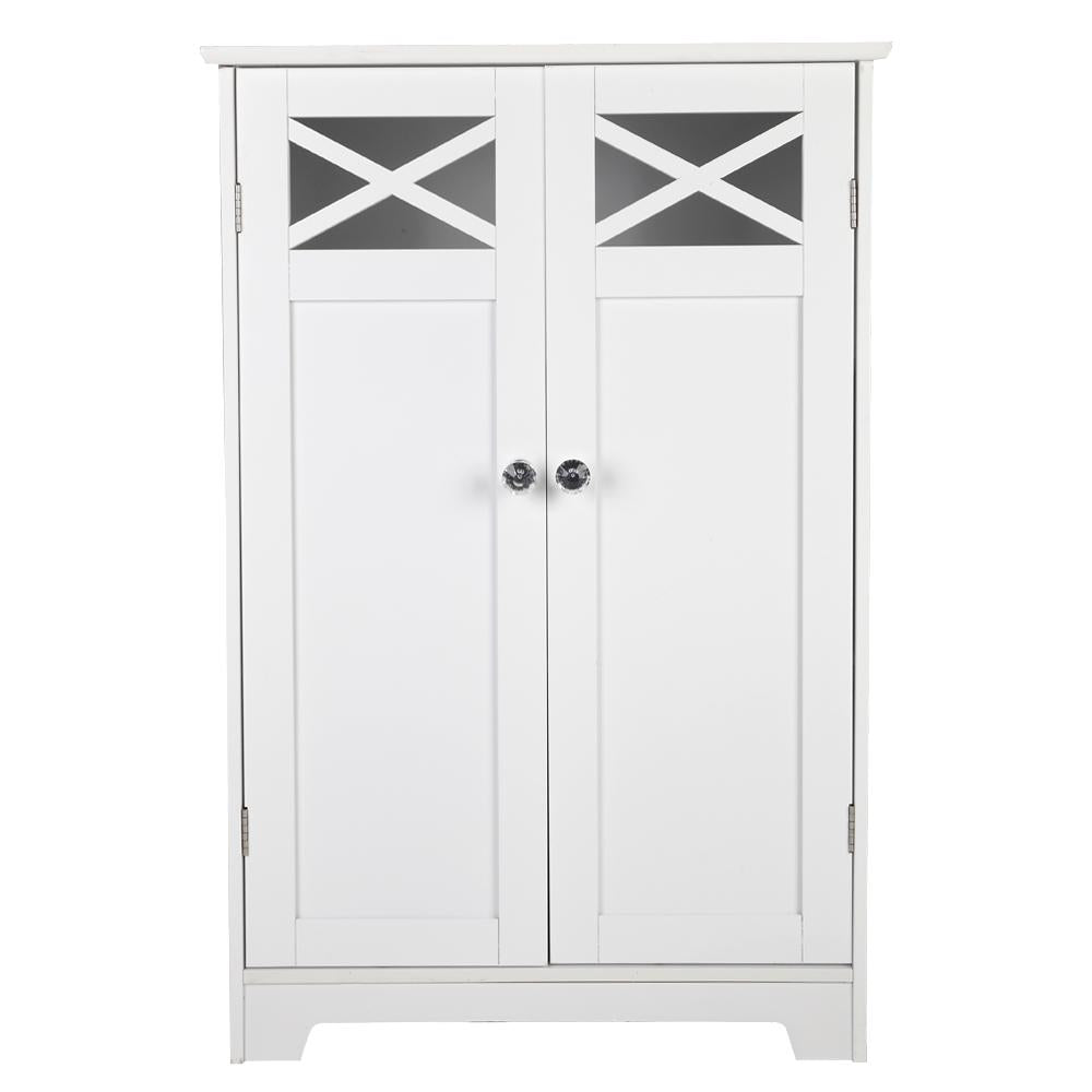 FCH Double Door Fork Bathroom Cabinet White