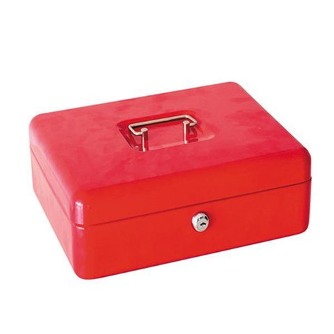 CB152 Stainless Steel Small Safe Box Red
