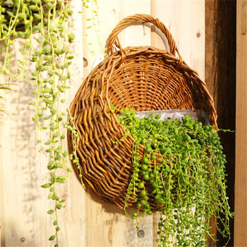 Flower Planter Wall Hanging Basket Ornamental Vases Garden Outdoor