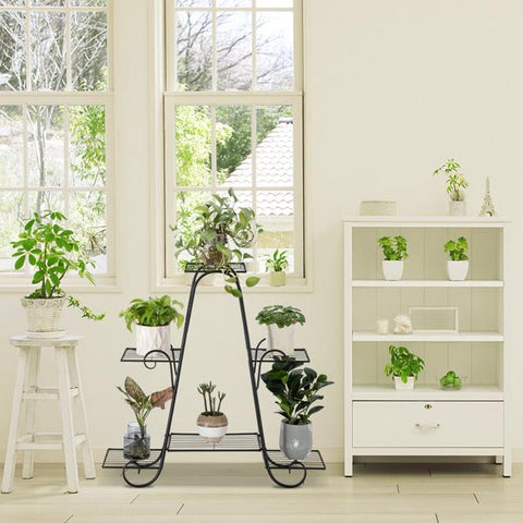 31 Inch High Arch 4 Layers 6 Vertical Stripes Potted Plant Frame