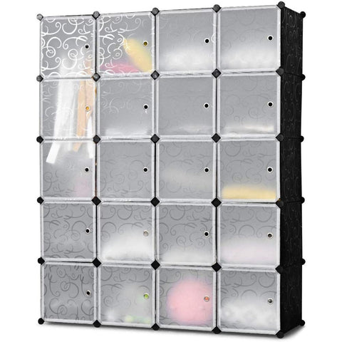 Portable Closet Stackable 20 Cubes